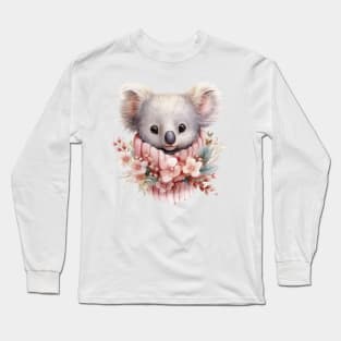 Pink Christmas Koala Long Sleeve T-Shirt